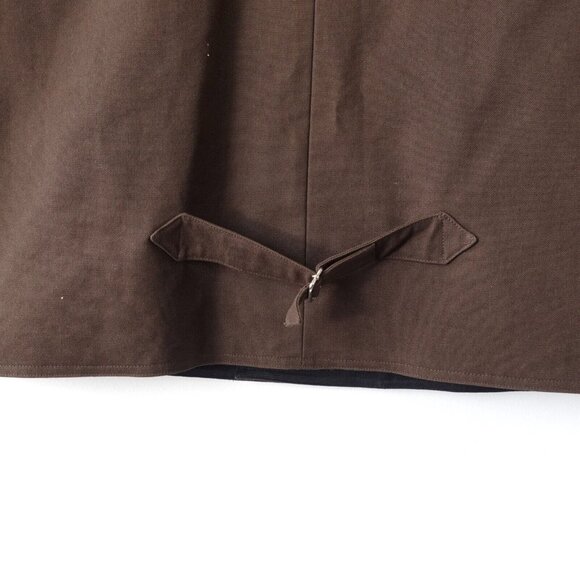 Frontier Classics Vest XL Brown VTG DALVEY Compass Western Cowboy Safari Hunting - Picture 15 of 16